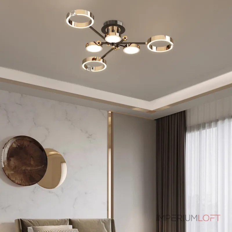 Потолочная люстра SELLIF CH L9 Brass