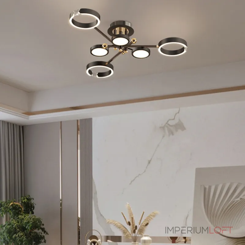 Потолочная люстра SELLIF CH L9 Brass