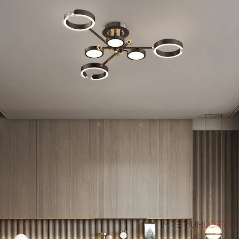 Потолочная люстра SELLIF CH L9 Brass