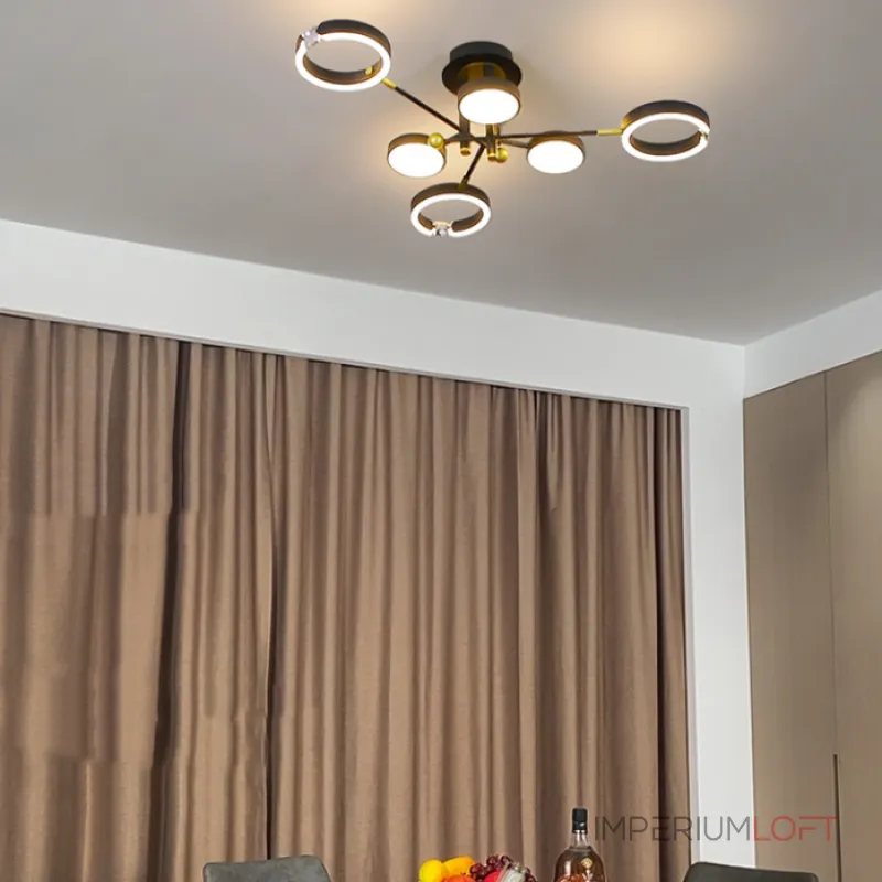 Потолочная люстра SELLIF CH L9 Brass