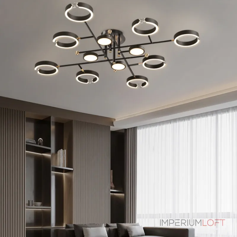 Потолочная люстра SELLIF CH L9 Brass