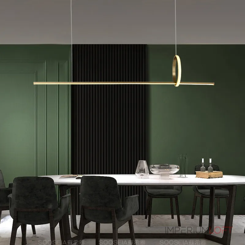 Подвесной светильник MOFFIT B LONG L90 Brass от ImperiumLoft