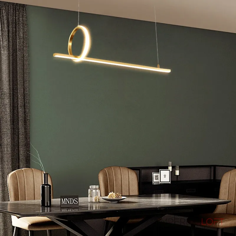 Подвесной светильник MOFFIT B LONG L90 Brass от ImperiumLoft