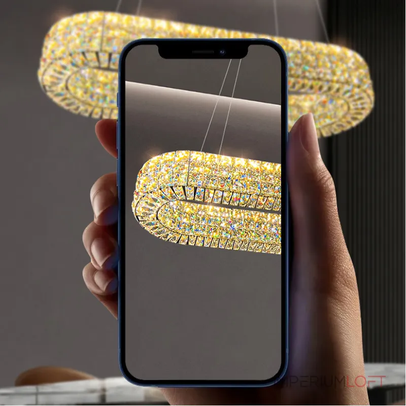 Подвесной светильник ACHILLES LONG L120 Chrome от ImperiumLoft