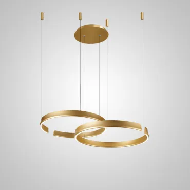 Подвесная люстра VEIKKO COMBO D45+45 Brass