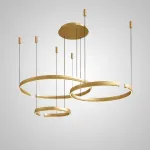 Подвесная люстра VEIKKO COMBO D45+65+85 Brass от ImperiumLoft