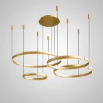 Подвесная люстра VEIKKO COMBO D45+65+65+85 Brass от ImperiumLoft