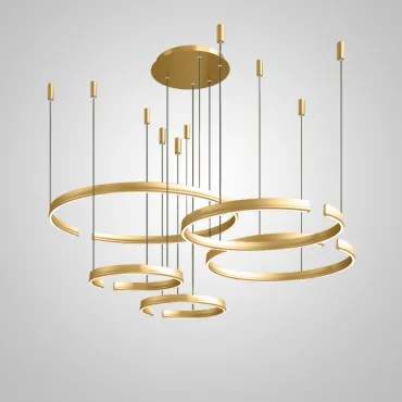 Подвесная люстра VEIKKO COMBO D45+45+65+65+85 Brass