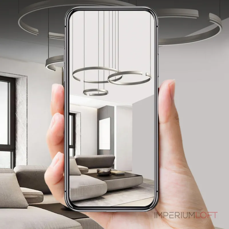 Подвесная люстра VEIKKO COMBO D45+45+65+65+85 Chrome от ImperiumLoft