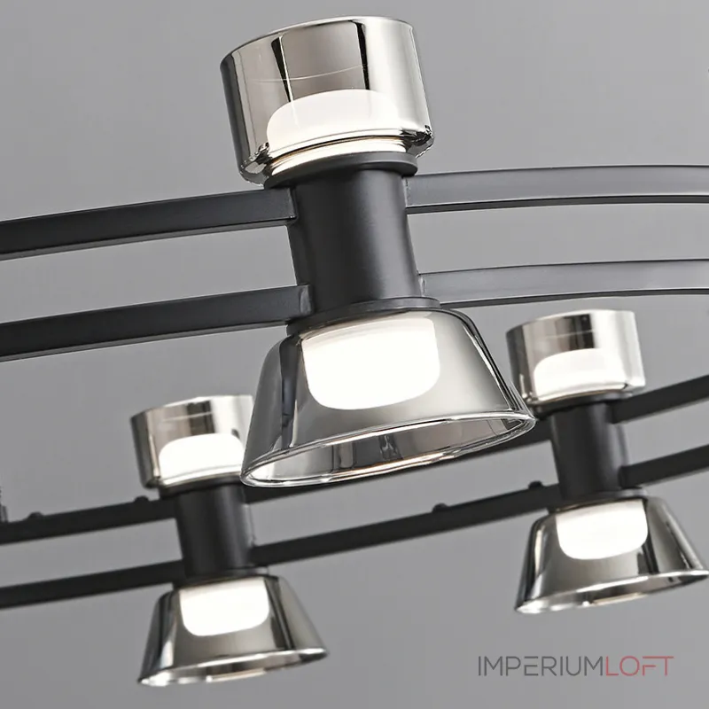 Подвесная люстра BLASIUS D83+63 Black от ImperiumLoft