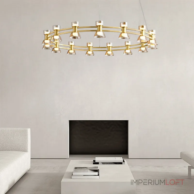 Подвесная люстра BLASIUS D83+63 Black от ImperiumLoft