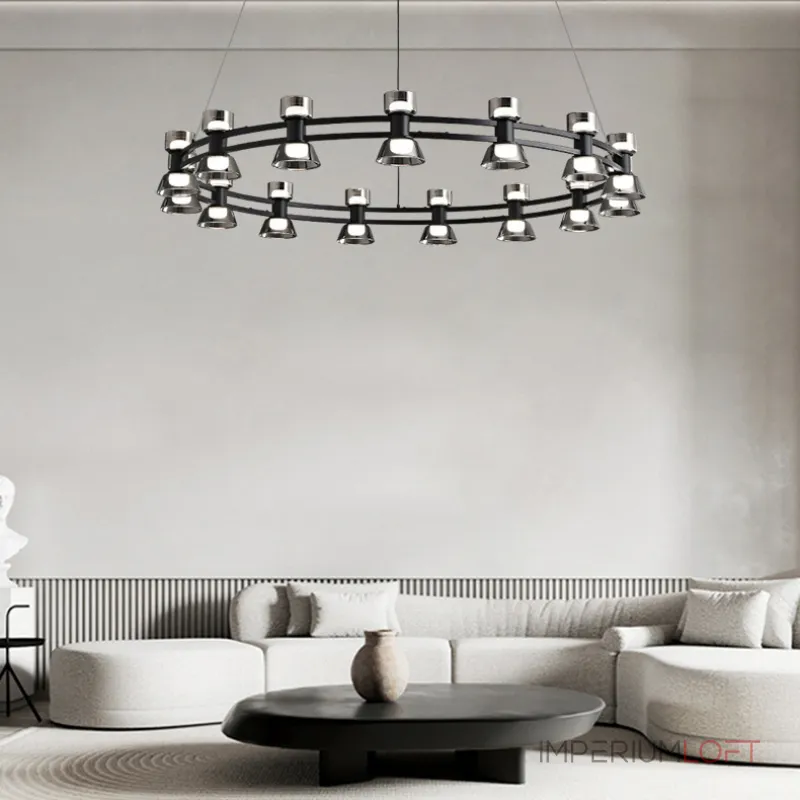 Подвесная люстра BLASIUS D83+63 Black от ImperiumLoft