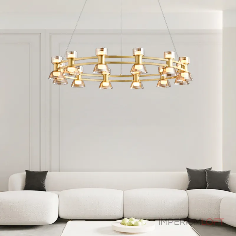 Подвесная люстра BLASIUS D83+63 Black от ImperiumLoft