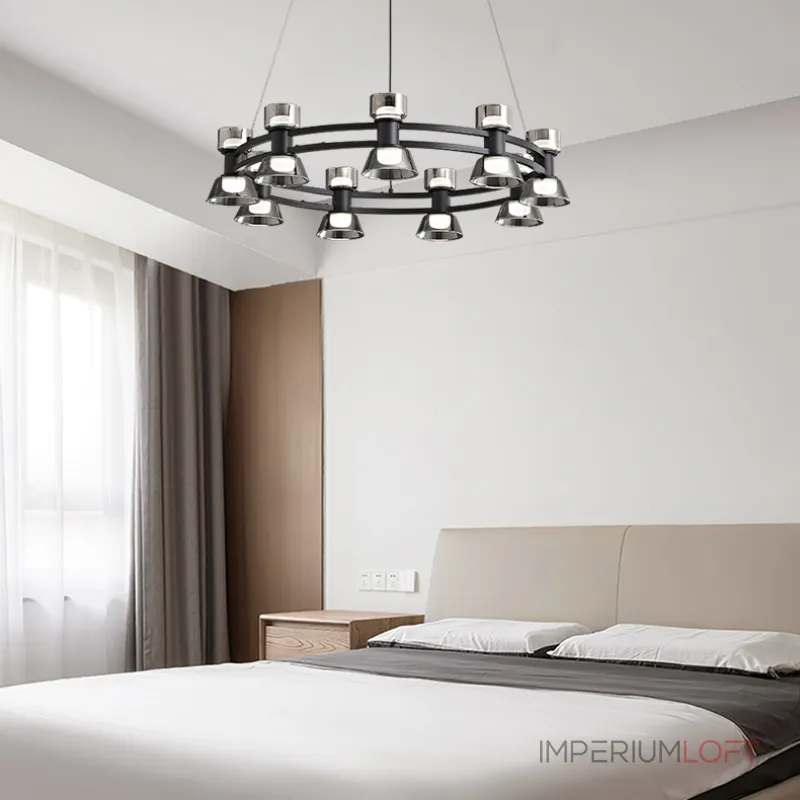 Подвесная люстра BLASIUS D83+63 Black от ImperiumLoft