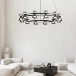 Подвесная люстра BLASIUS D83+63 Black от ImperiumLoft