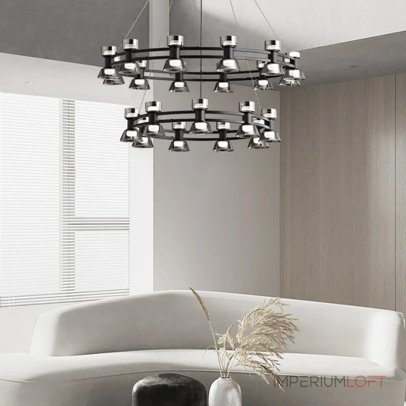 Подвесная люстра BLASIUS D83+63 Black от ImperiumLoft