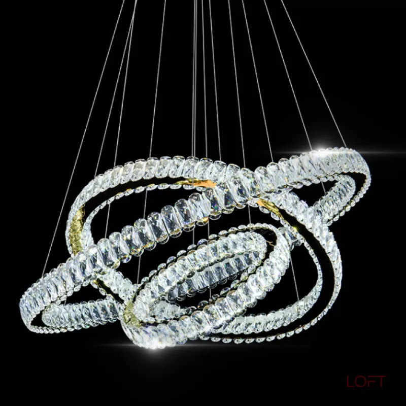 Подвесная люстра SEFENIAS B D30+50+70 Brass от ImperiumLoft