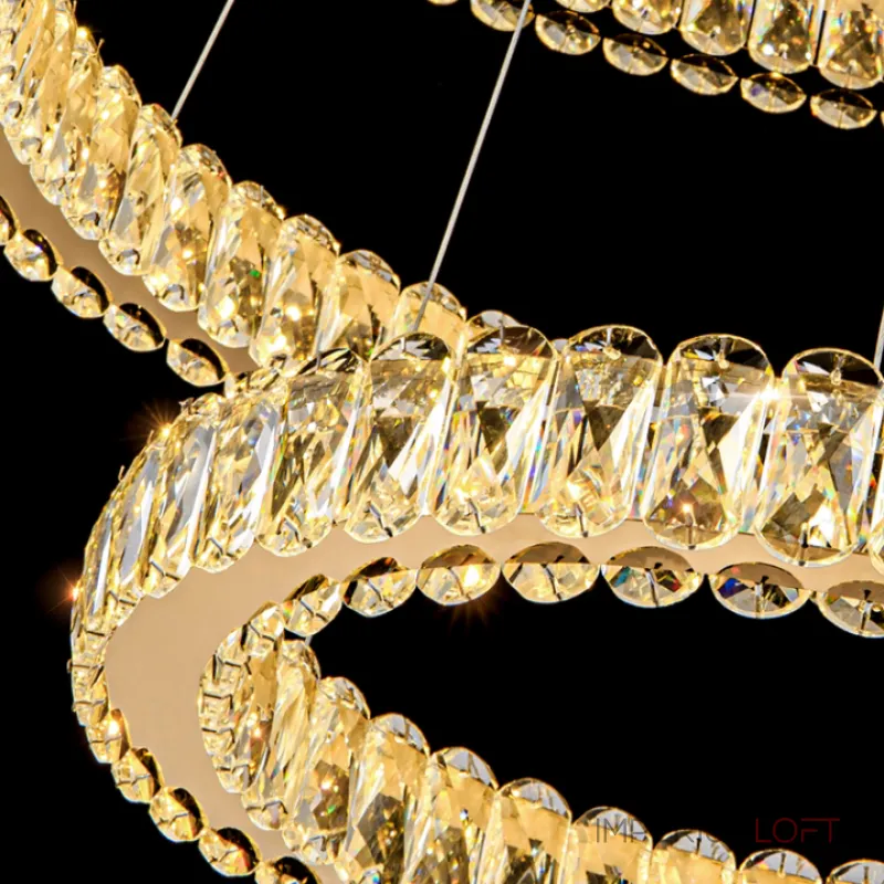 Подвесная люстра SEFENIAS B D30+50+70 Brass от ImperiumLoft