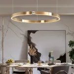 Подвесная люстра SELLIF B RING D50 Brass от ImperiumLoft