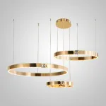 Подвесная люстра SELLIF B RING COMBO D40+60+80 Brass от ImperiumLoft