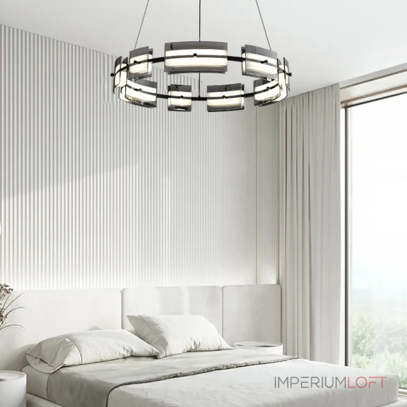 Подвесная люстра BRIAND D61+81 Black от ImperiumLoft