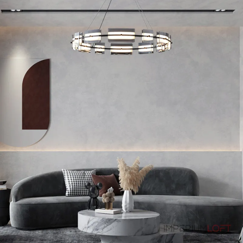 Подвесная люстра BRIAND D61+81 Black от ImperiumLoft