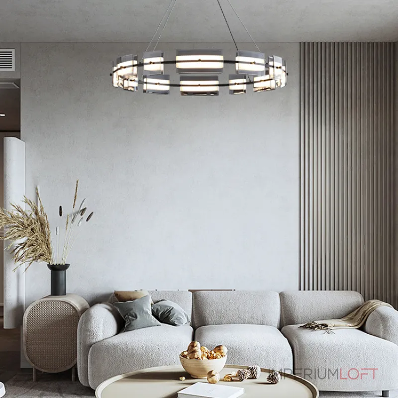 Подвесная люстра BRIAND D61+81 Black от ImperiumLoft