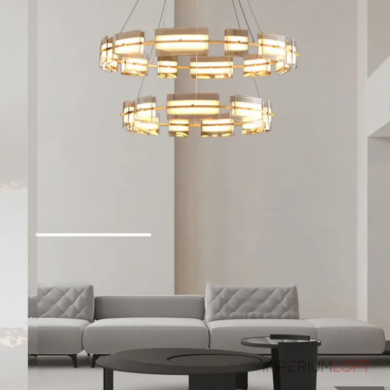 Подвесная люстра BRIAND D61+81 Black от ImperiumLoft