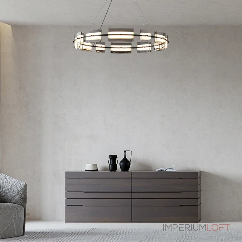 Подвесная люстра BRIAND D61+81 Black от ImperiumLoft