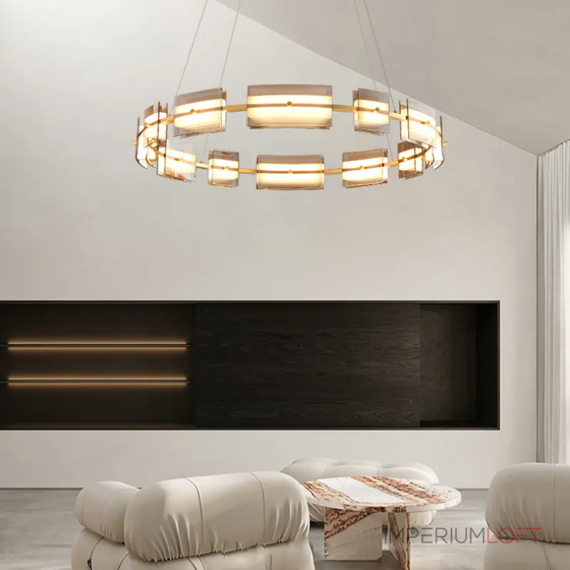 Подвесная люстра BRIAND D61+81 Black от ImperiumLoft