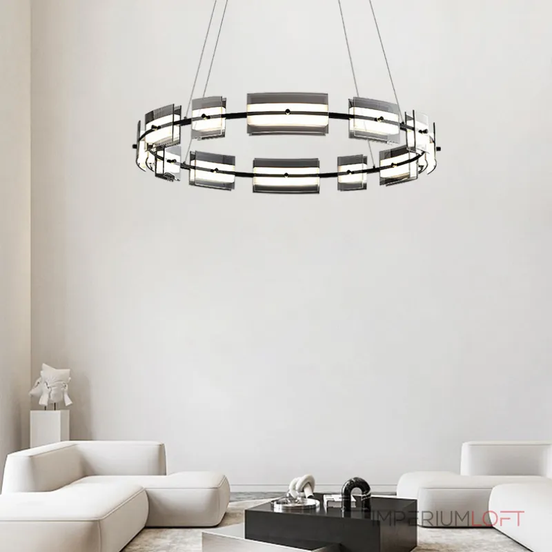 Подвесная люстра BRIAND D61+81 Black от ImperiumLoft