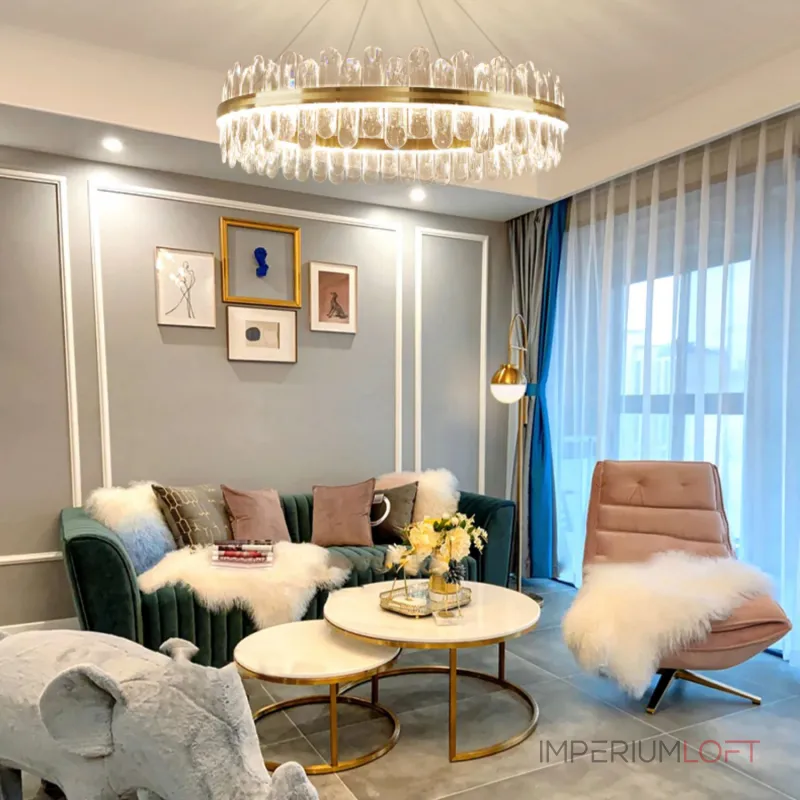 Подвесная люстра LAURENT D60 Black от ImperiumLoft