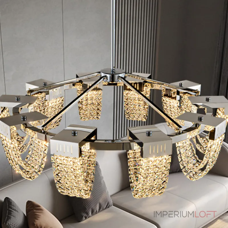 Люстра на штанге ALVARIN D80 Chrome Люстра на штанге ALVARIN D80 Chrome