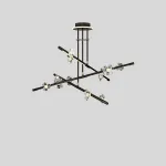 Люстра на штанге CAMILIA CH D100 Black