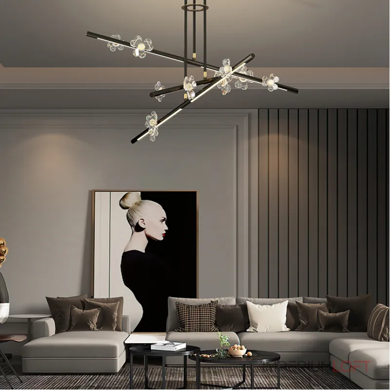 Люстра на штанге CAMILIA CH D120 Brass