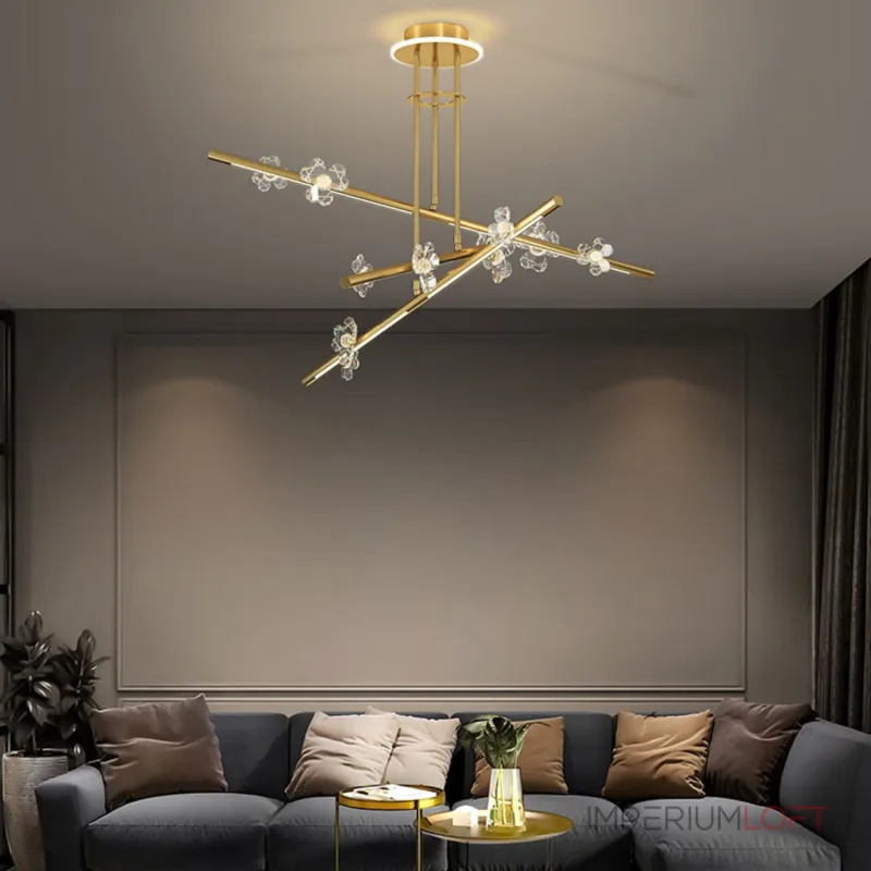 Люстра на штанге CAMILIA CH D120 Brass