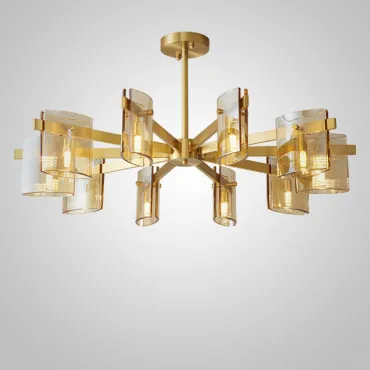 Люстра на штанге JANICE CH L10 Brass