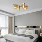 Люстра на штанге JANICE CH L10 Brass