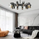 Люстра на штанге JANICE CH L10 Brass