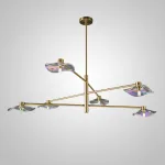 Люстра на штанге MILIAN CH L6 Brass Grey