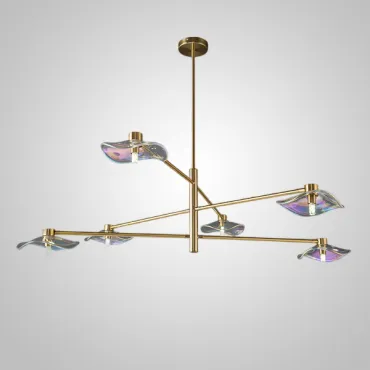 Люстра на штанге MILIAN CH L6 Brass Grey Люстра на штанге MILIAN CH L6 Brass Grey