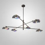 Люстра на штанге MILIAN CH L6 Black Grey