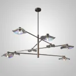 Люстра на штанге MILIAN CH L8 Black Grey