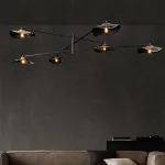 Люстра на штанге MILIAN CH L8 Black Grey