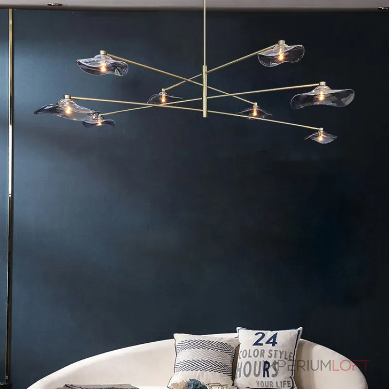 Люстра на штанге MILIAN CH L8 Black Grey