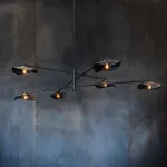 Люстра на штанге MILIAN CH L8 Black Grey