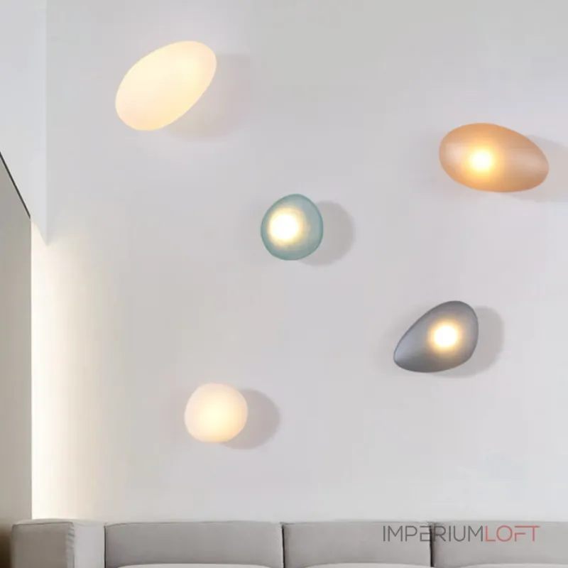Настенный светильник LINDIS WALL A Blue в форме камней от ImperiumLoft