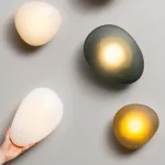 Настенный светильник LINDIS WALL D White в форме камней от ImperiumLoft