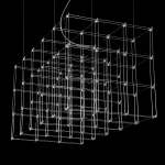 Подвесная люстра Quasar Cosmos Square LED pendant light 120/60/60