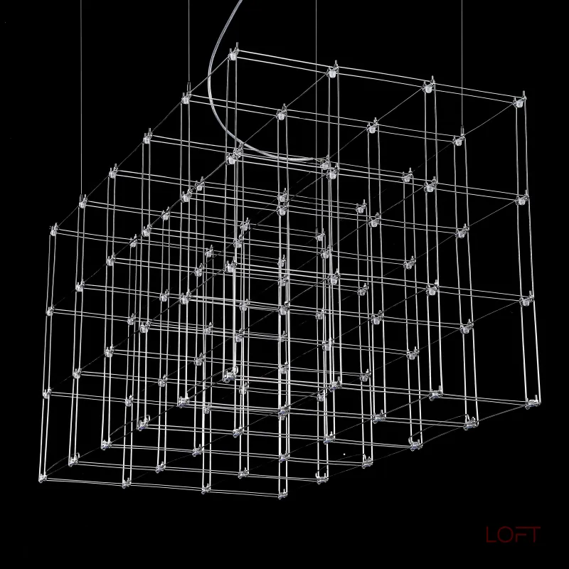 Подвесная люстра Quasar Cosmos Square LED pendant light 120/60/60